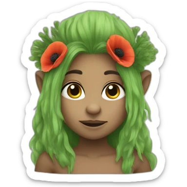 Poppy the trolls sticker