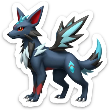 Zoroark-Zekrom-Umbreon-Silvally-fusion (full body) sticker