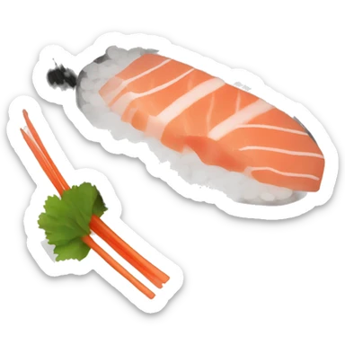 cartoon sashimi sticker