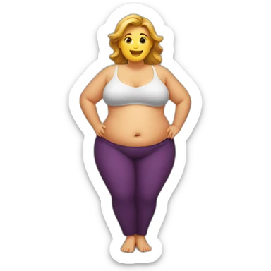 obese-woman-big-belly sticker