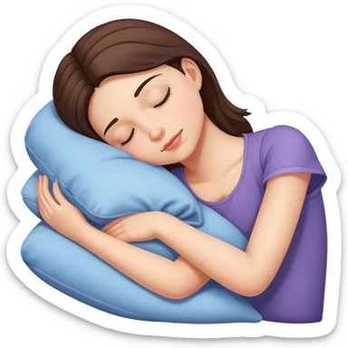 Girl sleeping on her arm  sticker