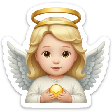 cute angel baby sticker