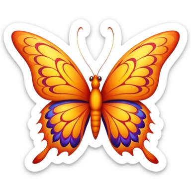 Butterfly phoenix sticker