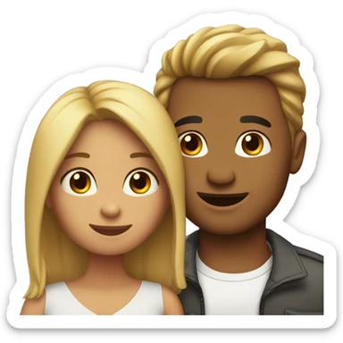 a couple in love sticker