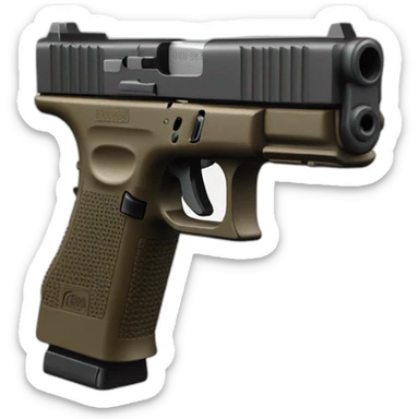 Pistol glock 17 sticker