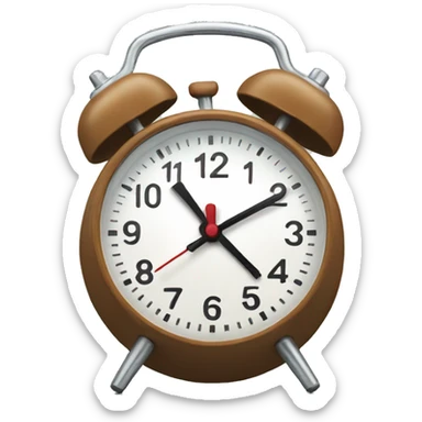 alarm clocks piled up sticker