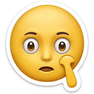 emoji scratching its head from confusion sticker