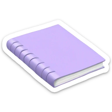 Light purple notepad  sticker