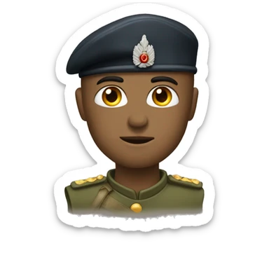 tete de soldat avec ecrit GG sticker