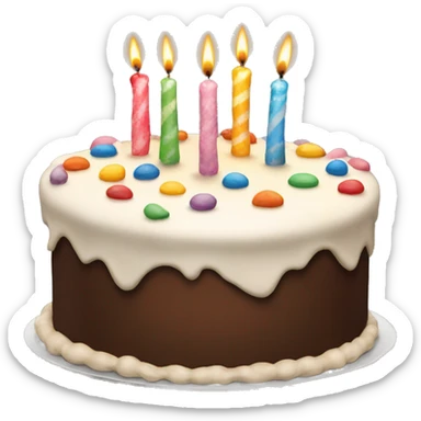 Birthday cake with 43 sticker