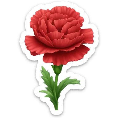 Red Carnation sticker
