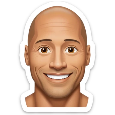 Dwayne the rock Johnson sticker