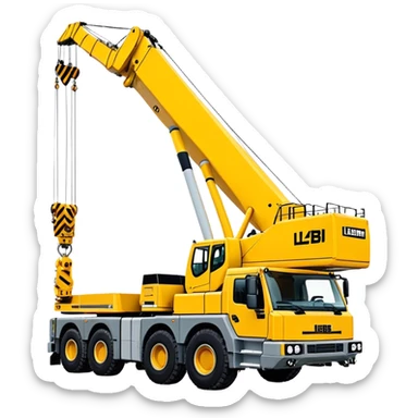 Crane - Liebherr LTM 1200-5.1 (Model Year: 2022) (Iconic colour: Yellow) sticker
