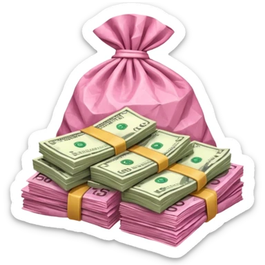 Falta dinero (color rosa) sticker