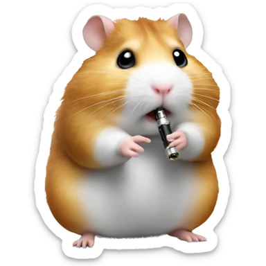hamster smoke e-cigarette sticker