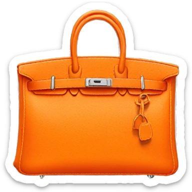 Birkin bag orange sticker