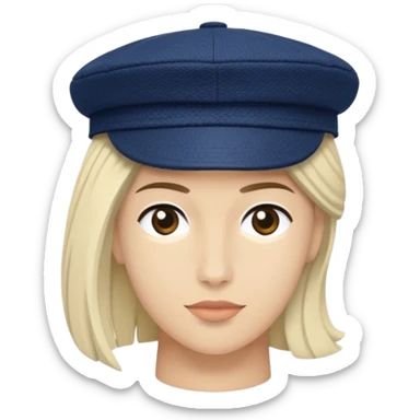 Navy blue Brixton fiddler cap hat sticker