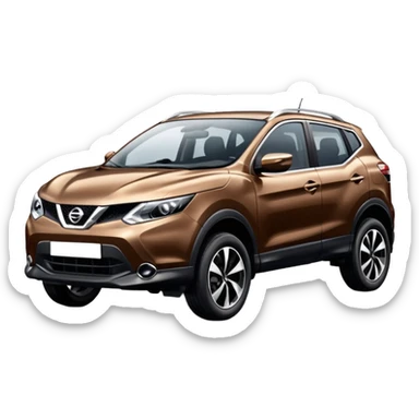 Nissan quashqai brown sticker