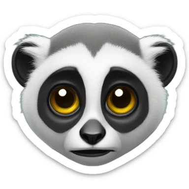 Sad lemur  sticker