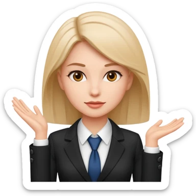 LAdy Boss, different pose sticker