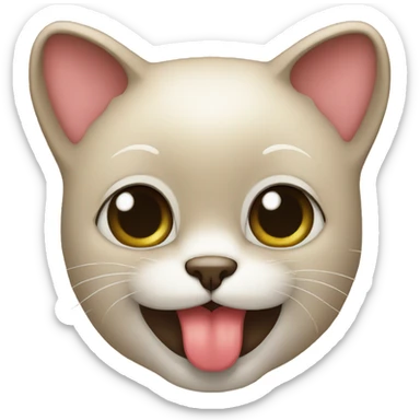 Chat qui fait un bisou  sticker