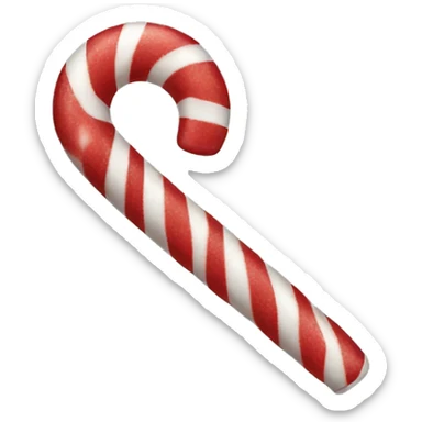 Candy cane sticker
