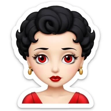 Betty boop old classy cartoon character  sticker