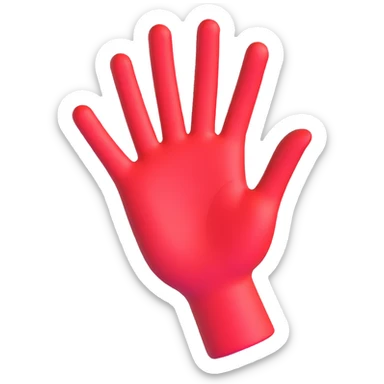 stop hand sticker