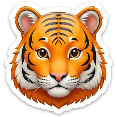 tigre qui sourit sticker
