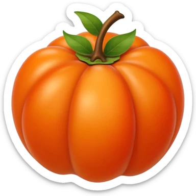 persimmon fruit smooth sticker