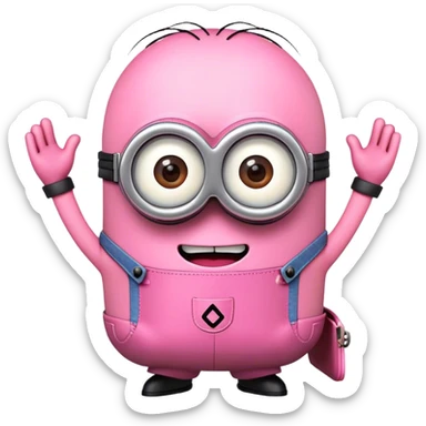 Minions rosa sticker