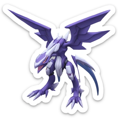  Cool Edgy Godly Futuristic Digimon-Fakemon-Genesect-Palkia-Dialga full body sticker