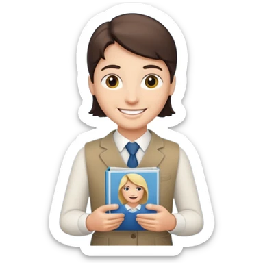 Testemunha de jeová com revista sticker