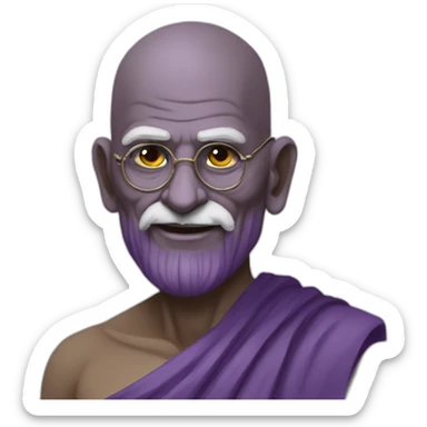 Gandhi ji as a thanos sticker