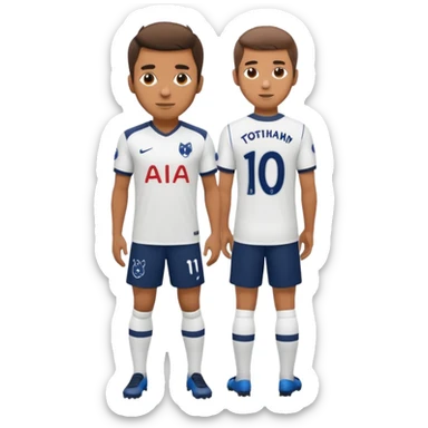 man in Tottenham hotspurs kit sticker