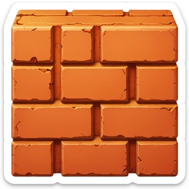 Kiln Brick, one piece sticker