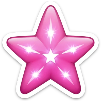 Pink stars sticker