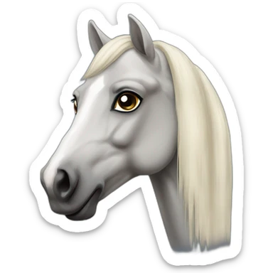 fleabitten arabian horse sticker