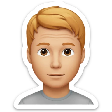 Brian Littrell with reddish blonde hair sticker