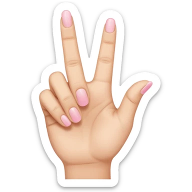 pinki promise 1 hand sticker