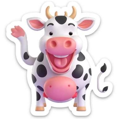 laughing cow sticker