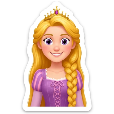 Rapunzel princess sticker