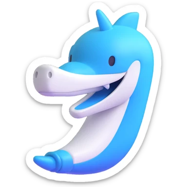 discord verified icon, 3D style, blue and white, shiny effect sticker
