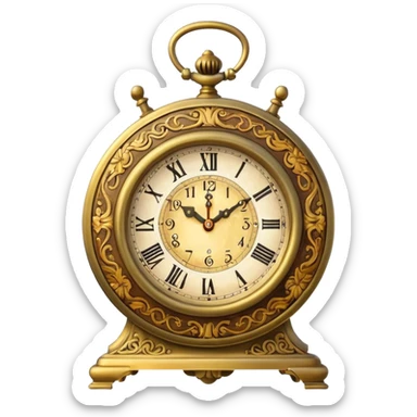 Clock that tea sticker