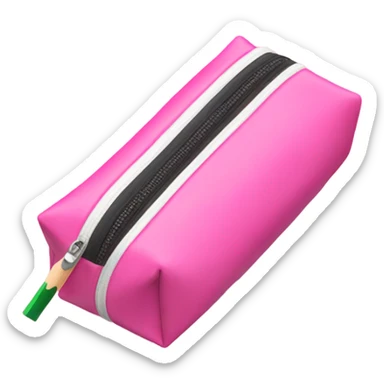 pink pencil case sticker
