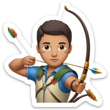 archer bow sticker