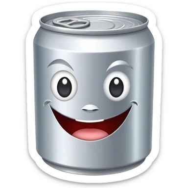 tuna can shaped like a soda can sticker