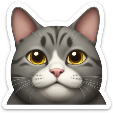 Obese cat sticker