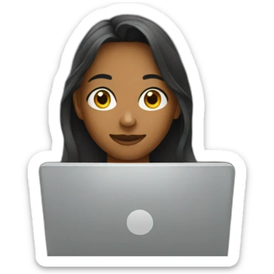 a teenage with a laptop sticker