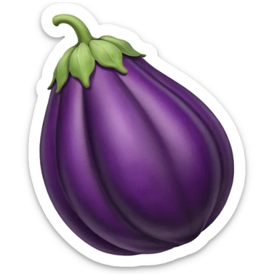 Eggplant shrinking  sticker